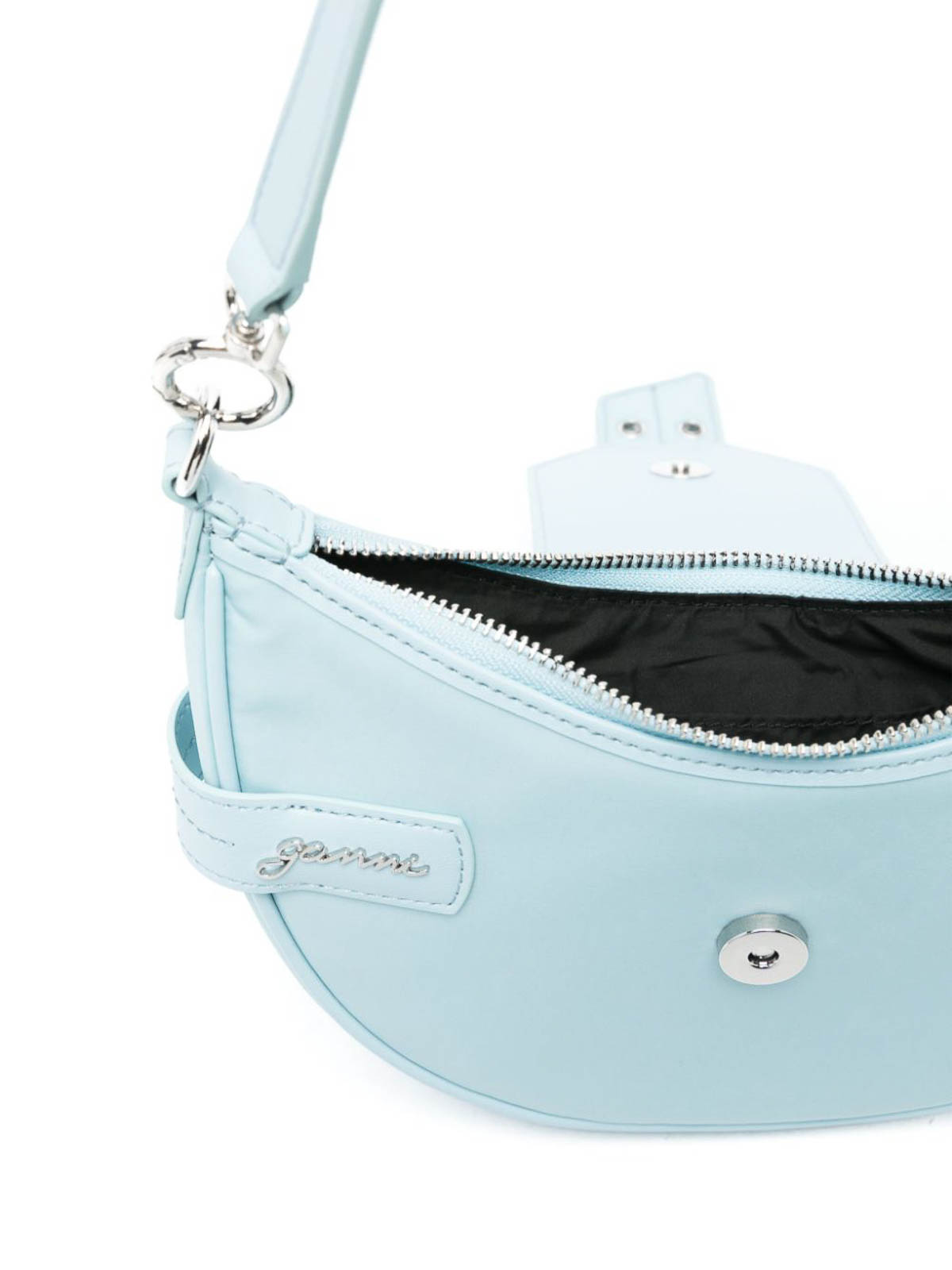 Ganni Bucky Small Crossbody Bag In Blue