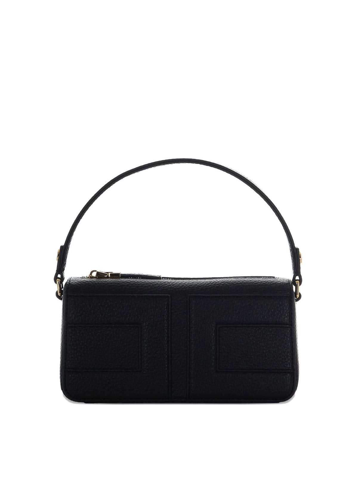 Elisabetta Franchi Borsa Tote Piccola Con Logo In Rilievo Nera In Black