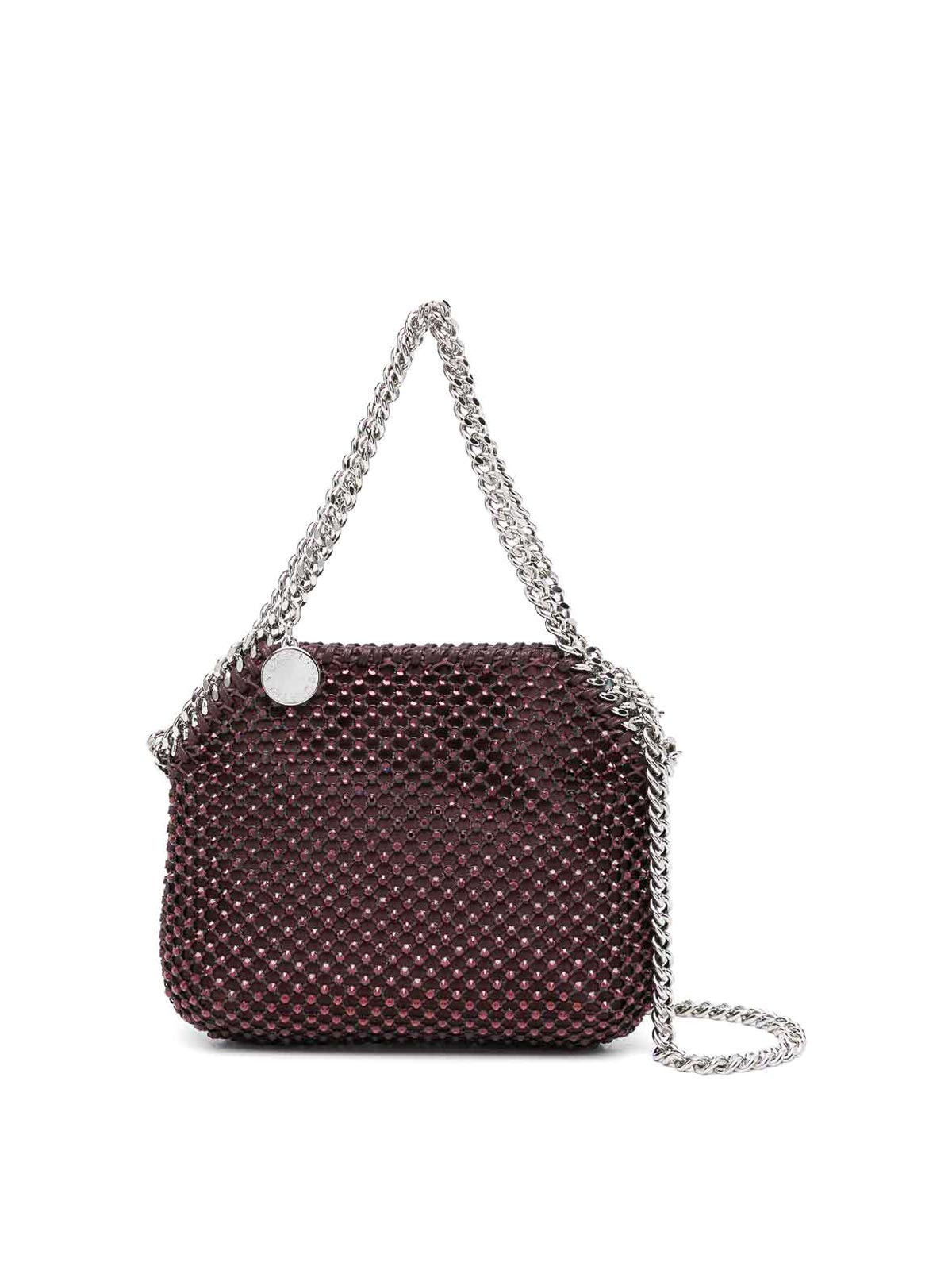 Stella Mccartney Falabella Crystal Mini Tote In Red