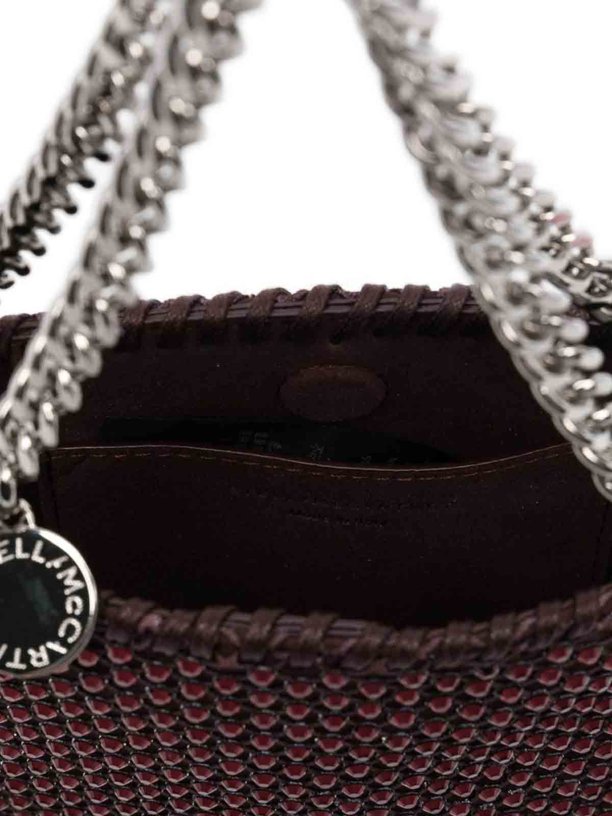 Stella Mccartney Mini Falabella Crystal Tote Bag In Red