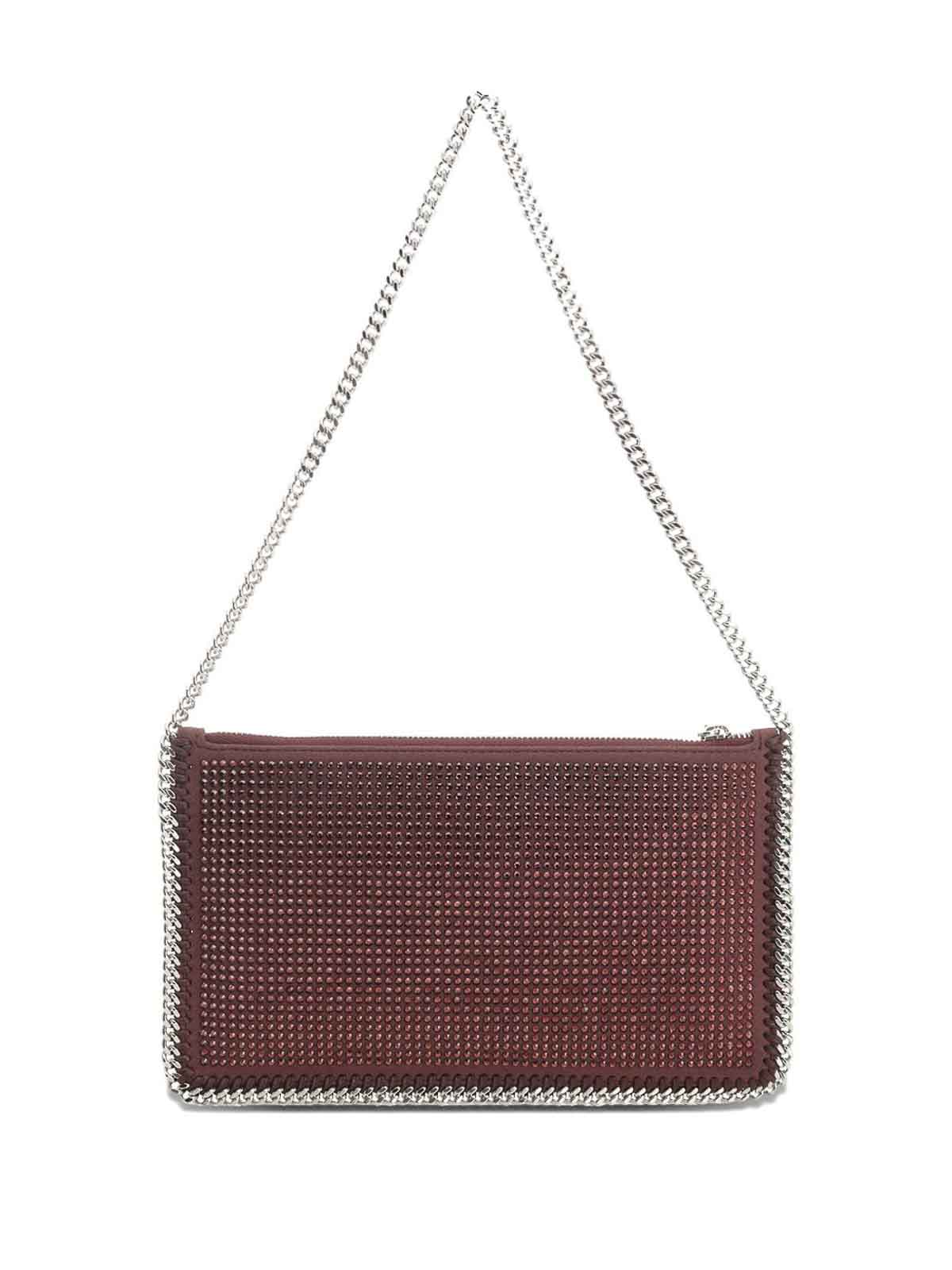 Stella Mccartney Falabella Clutch In Red