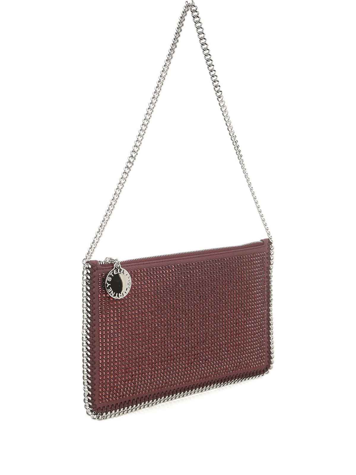 Stella Mccartney Falabella Clutch In Red