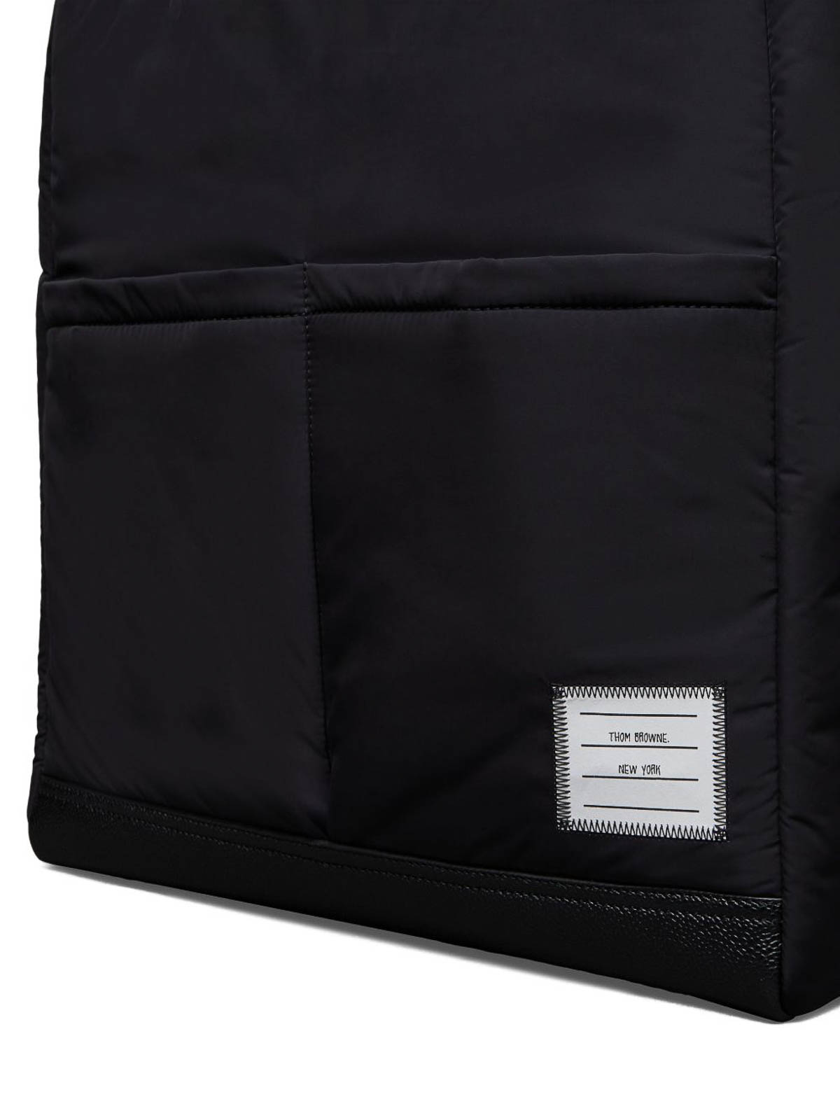 Thom Browne Multi Pocket Tote Bag In Black