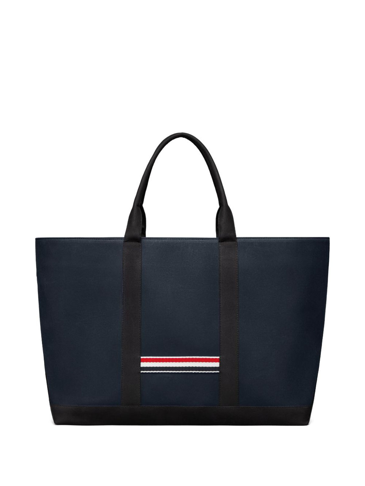 Thom Browne Tool Medium Leather Tote In Blue