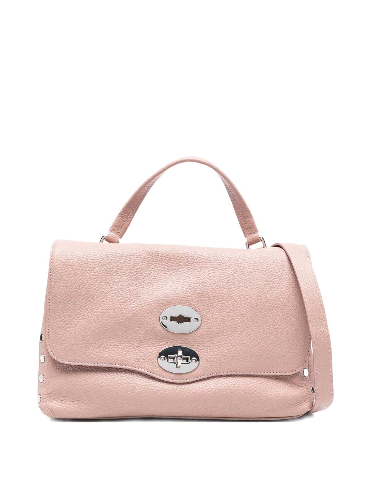 Zanellato Postina Daily Small Leather Handbag In Nude