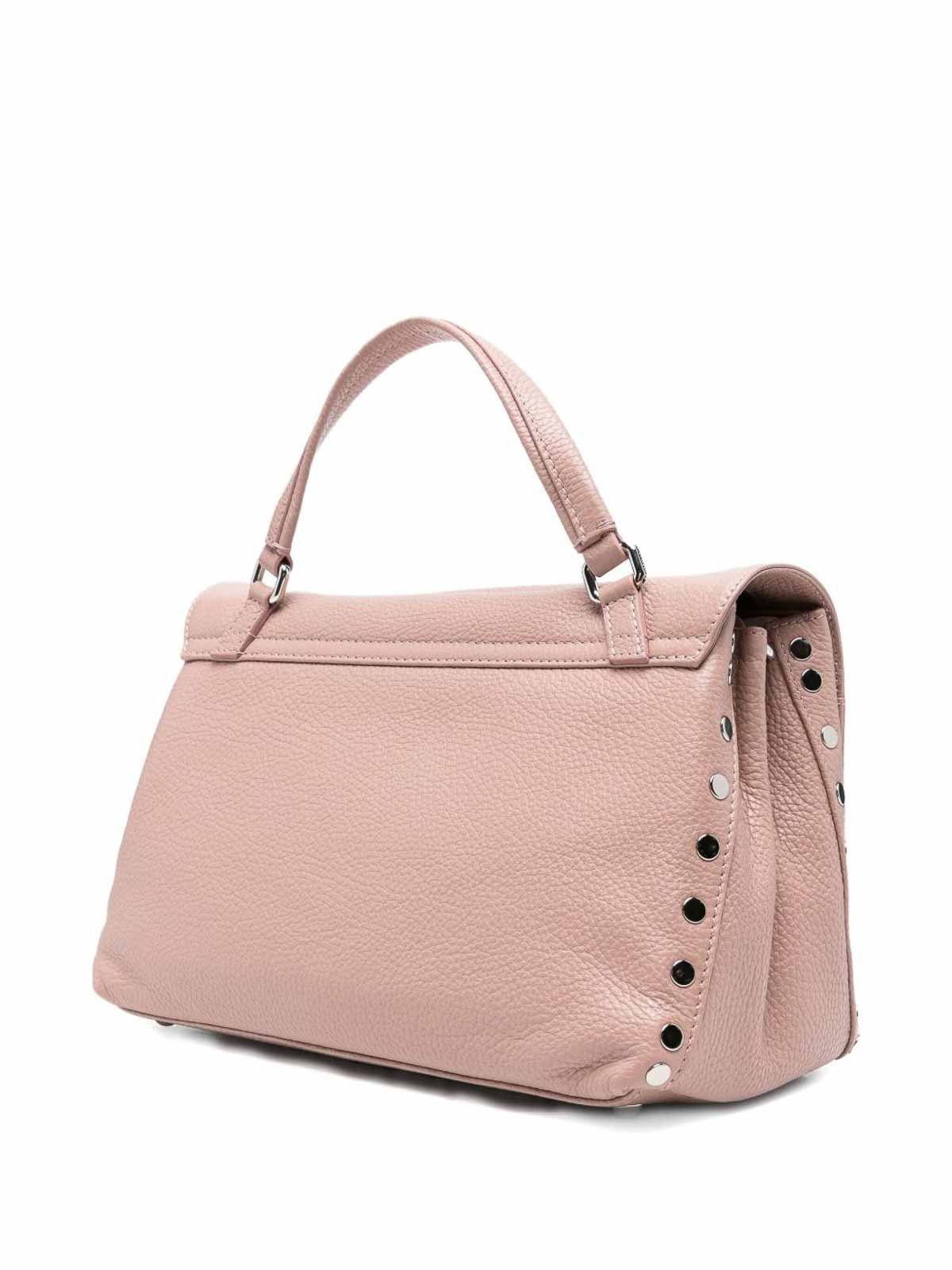 Zanellato Postina Daily Small Leather Handbag In Nude