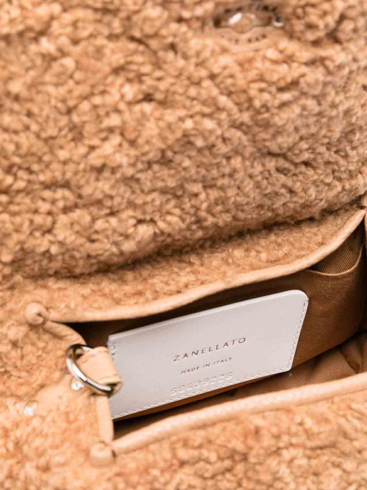 Zanellato Postina Baby Teddy Handbag In Brown