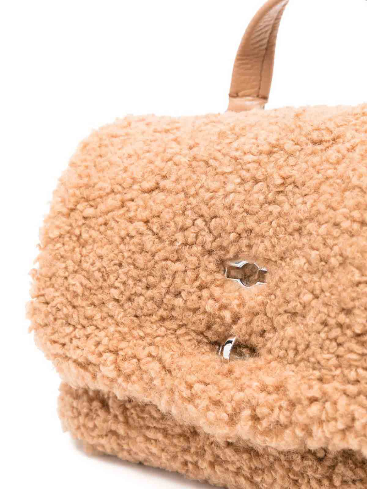 Zanellato Postina Baby Teddy Handbag In Brown