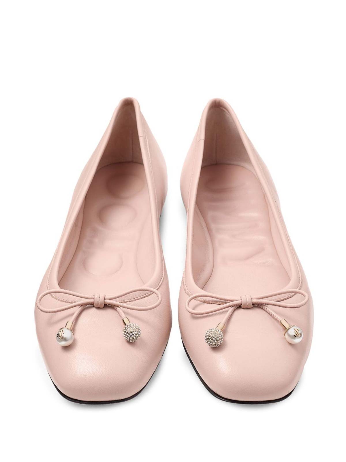 JIMMY CHOO ピンク フラットシューズ Jimmy Choo フラットシューズ - ライトピンク|ELMEFLATNAPMACARON