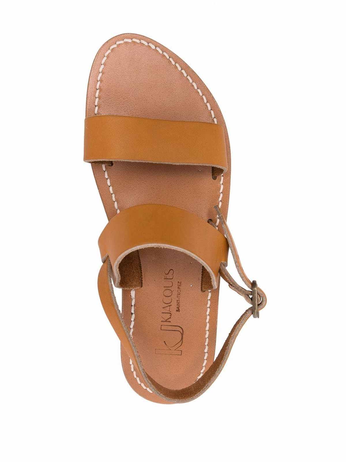 Kjacques Barigoule Leather Sandals In Multi