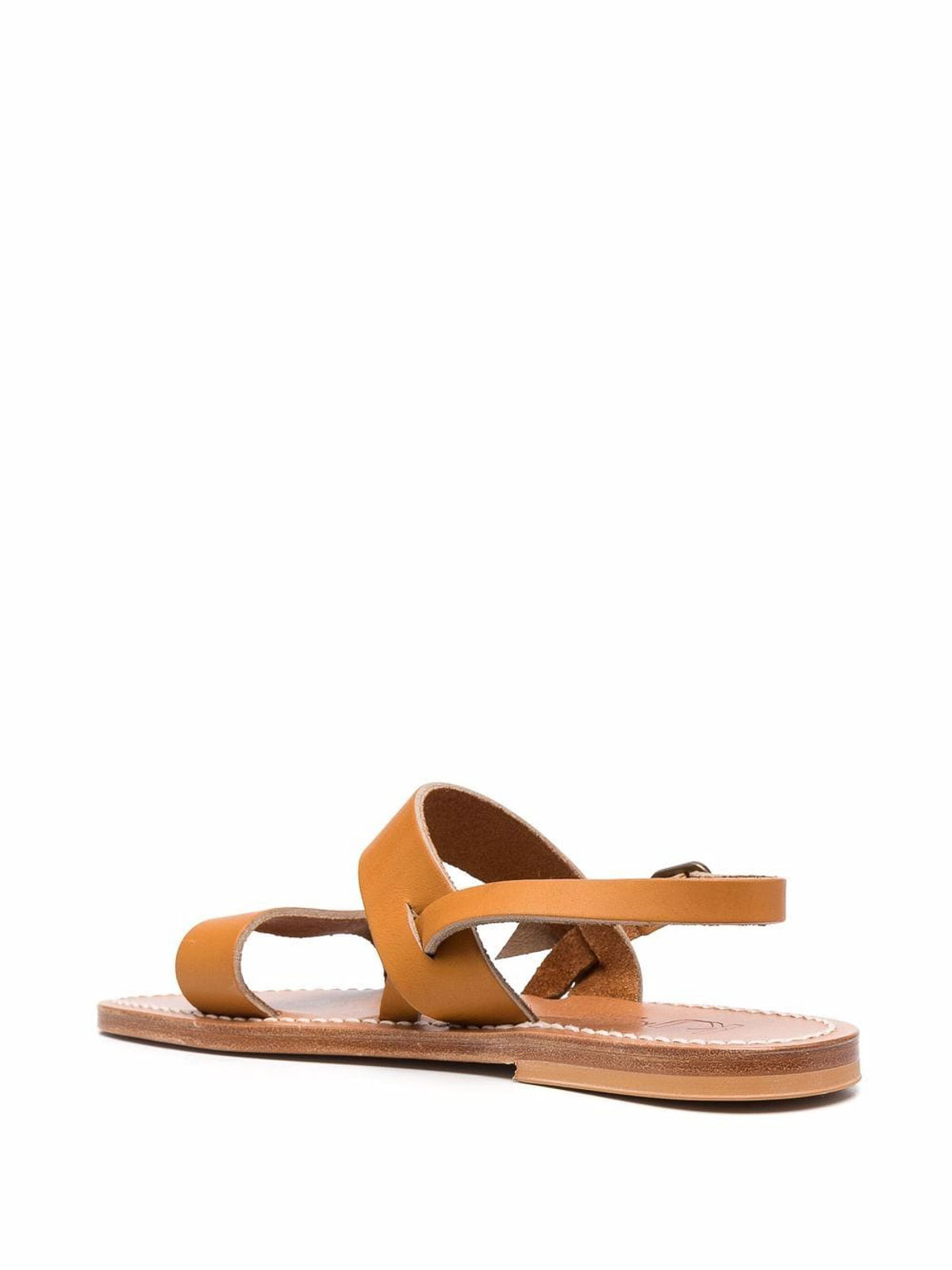 Kjacques Barigoule Leather Sandals In Multi