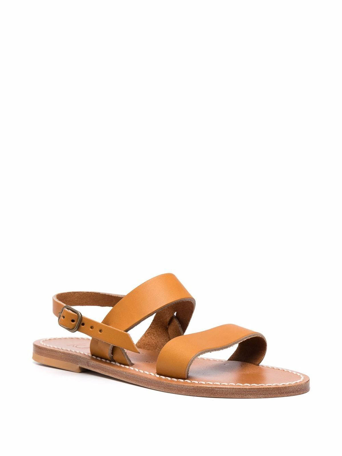 Kjacques Barigoule Leather Sandals In Multi