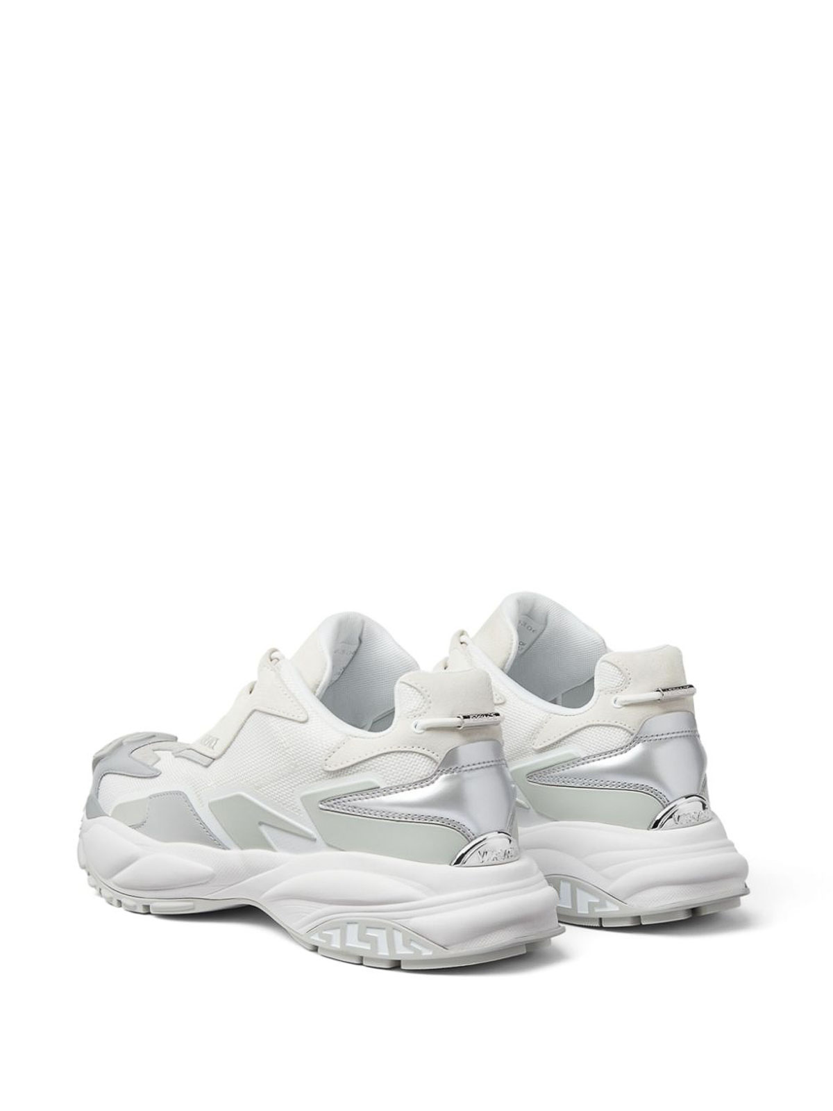 Versace Men's Mercury M Color Vs Color 04 Leather Sneakers In White