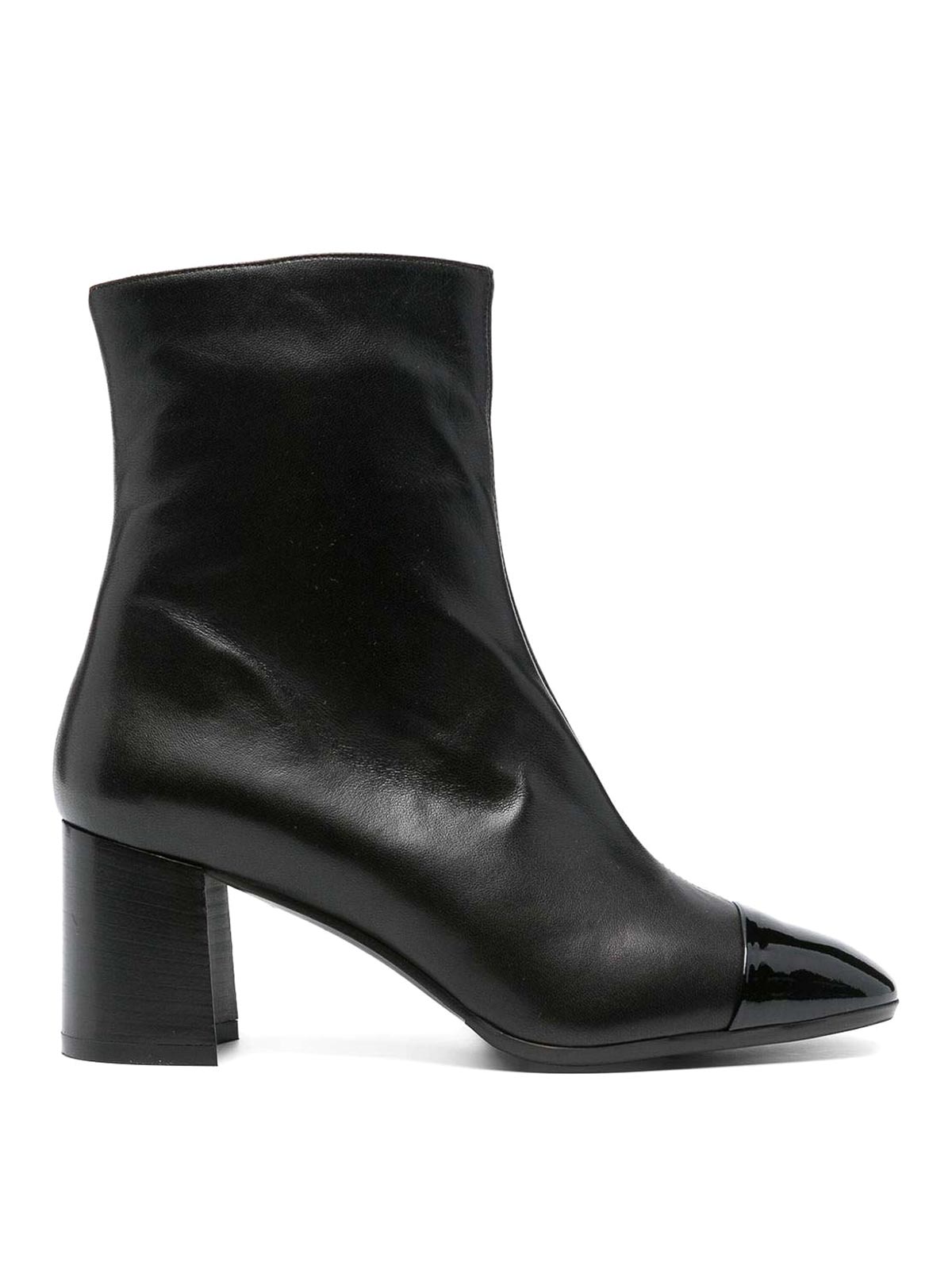 Carel Paris Esprit Leather Ankle Boots In Animal Print