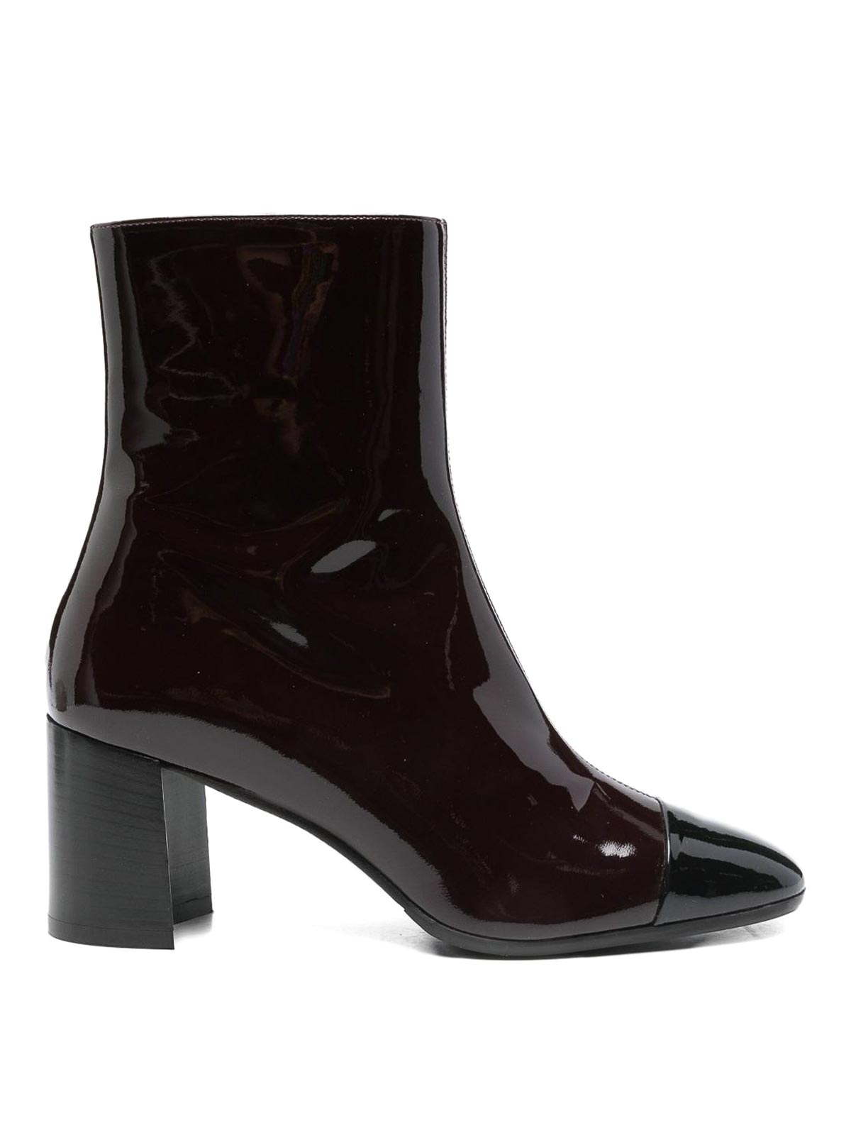 Carel Paris Esprit Patent Leather Ankle Boots In Animal Print