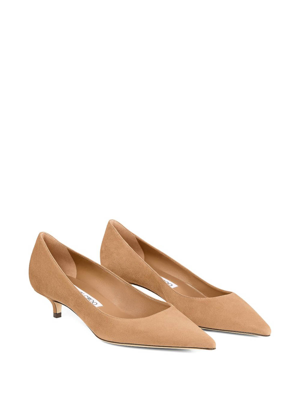Jimmy Choo Décolleté Amelia In Suede Color Toffee In Neutral