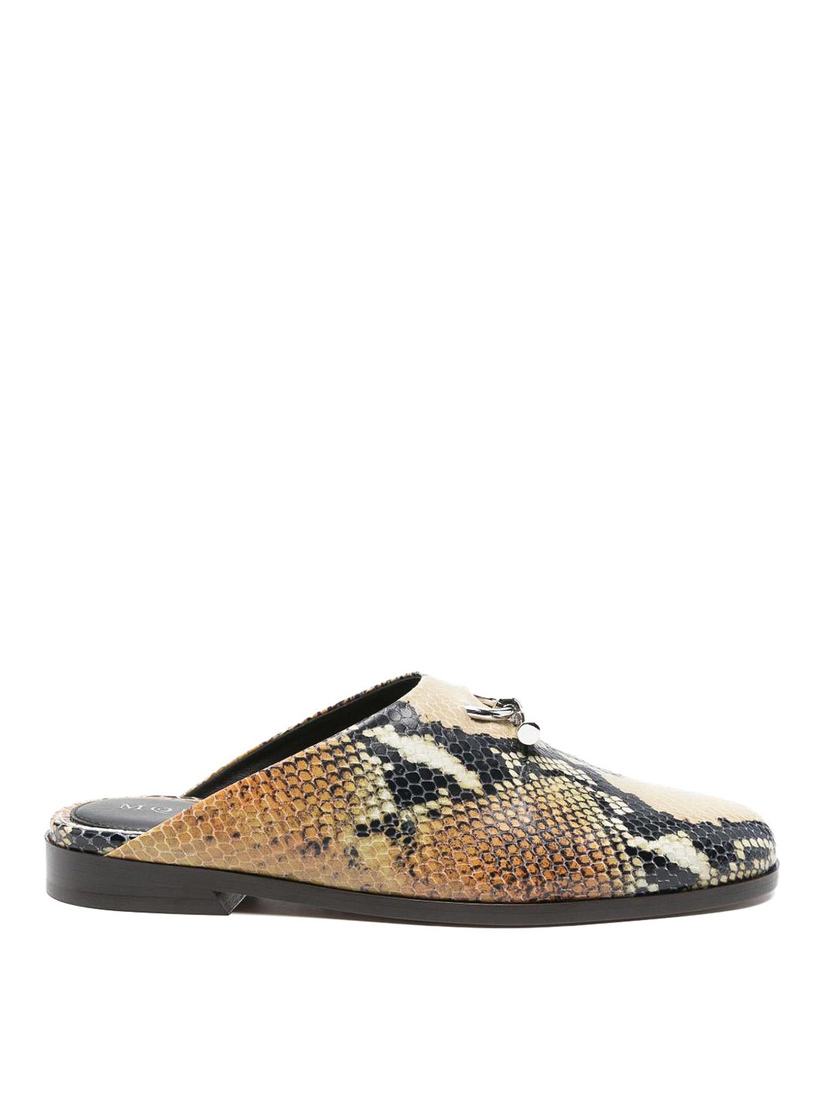 Alexander Mcqueen Women Leather Slippers In Multi