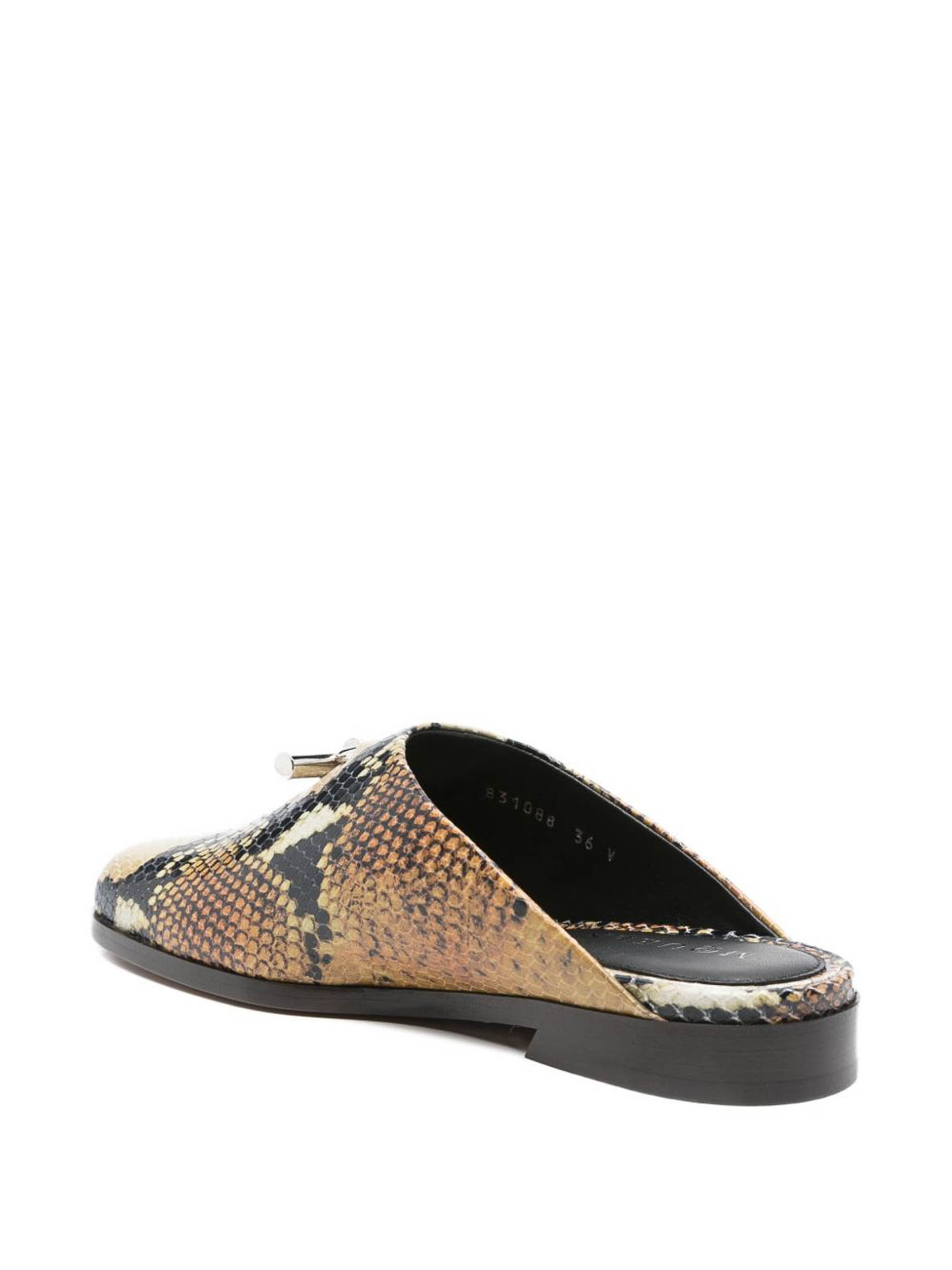 Alexander Mcqueen Women Leather Slippers In Multi