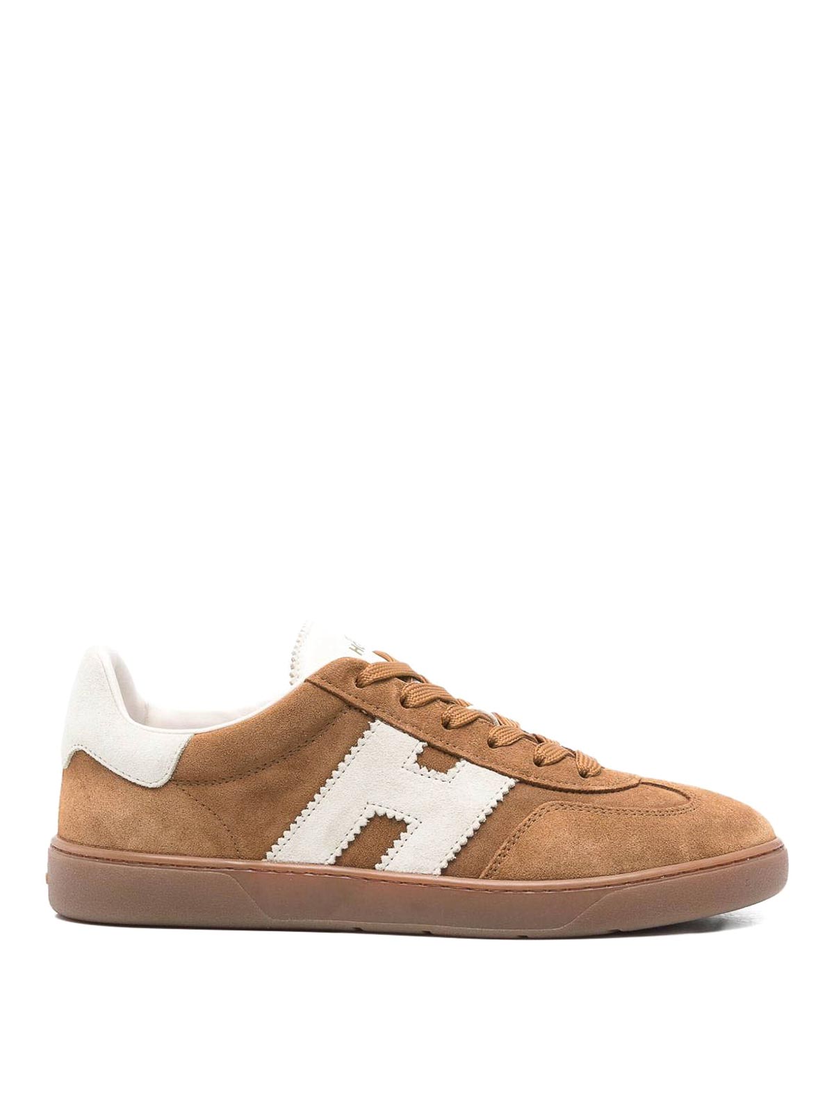 Hogan Cool Leather Sneakers In Brown