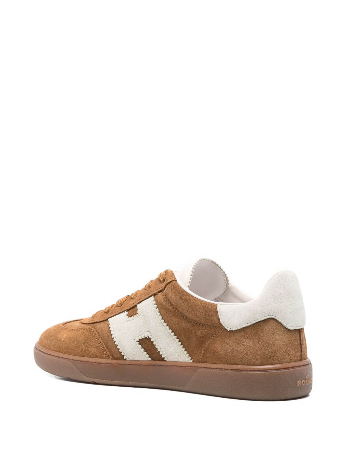 Hogan Cool Leather Sneakers In Brown