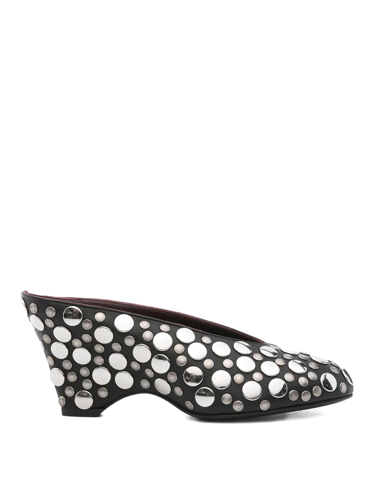 Khaite Cloak Studded Mules In Multi
