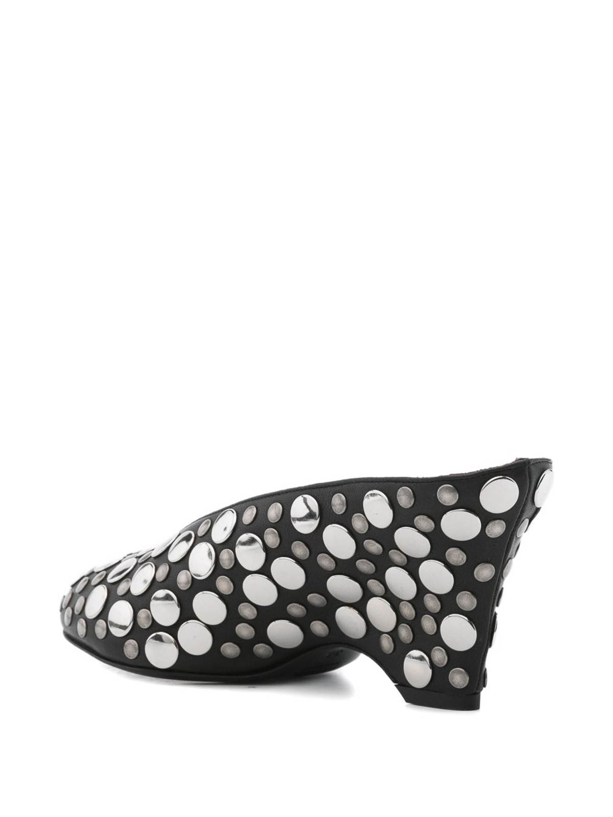 Khaite Cloak Studded Mules In Multi