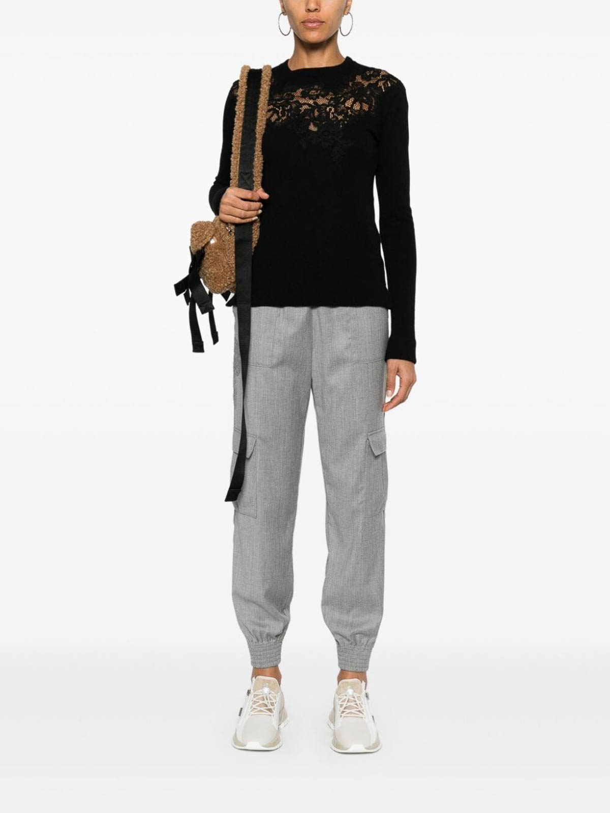 Ermanno Scervino Long Sleeve Shirt In Black