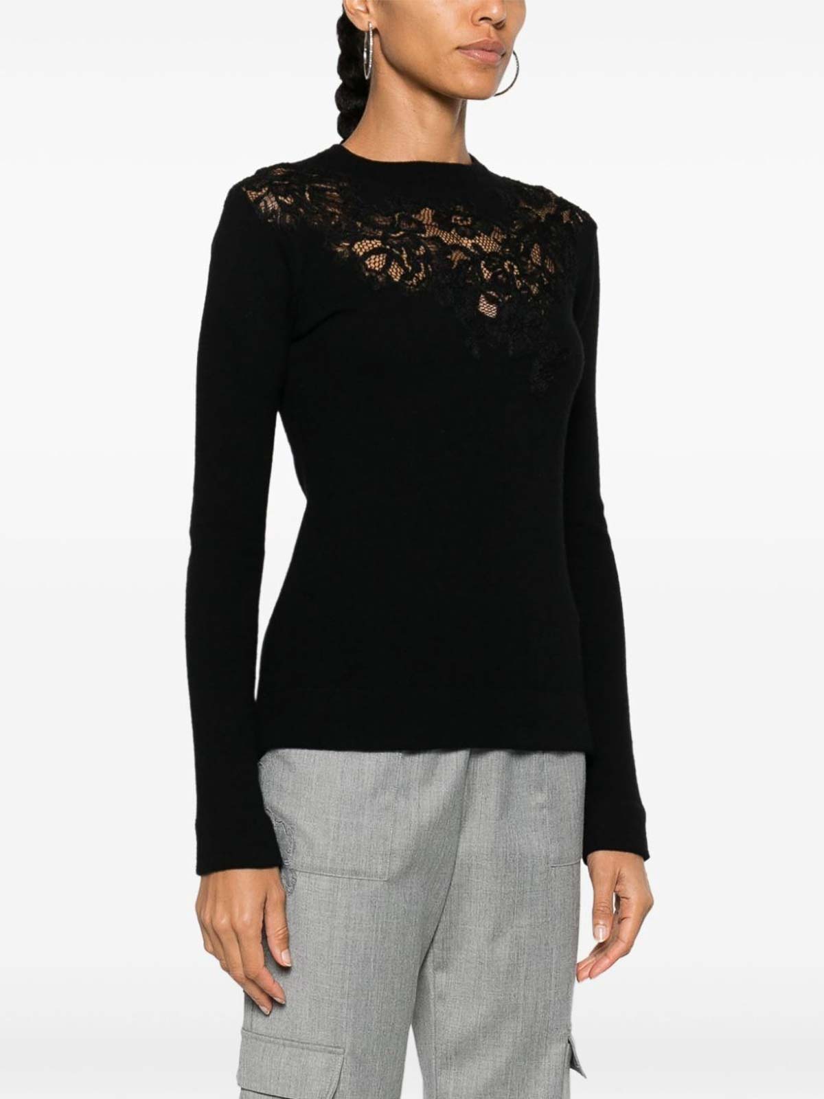 Ermanno Scervino Long Sleeve Shirt In Black
