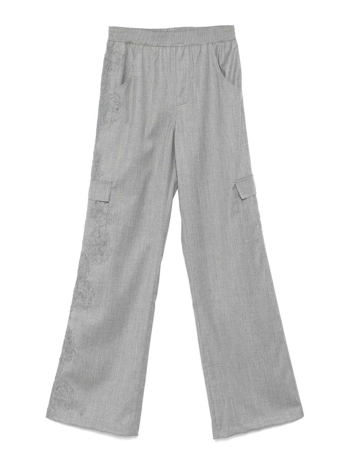Ermanno Scervino Elastic Sweatpants In Gray
