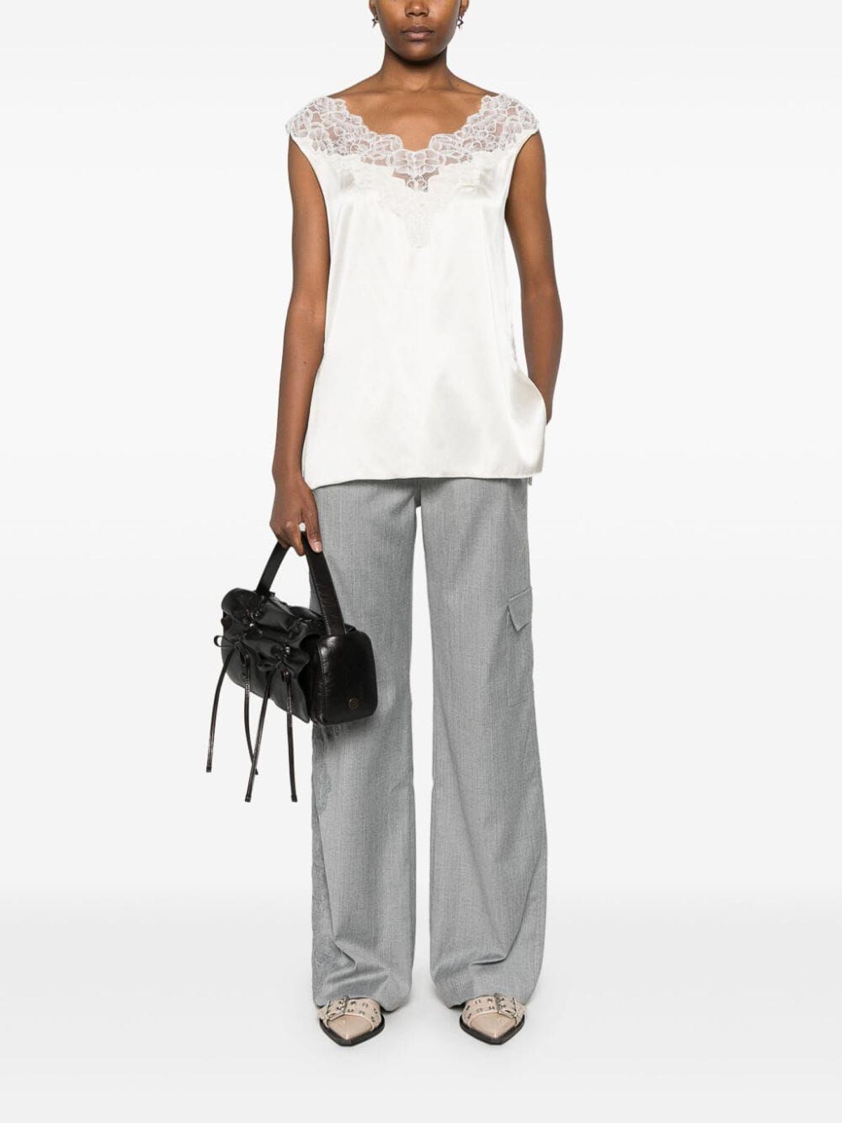 Ermanno Scervino Elastic Sweatpants In Gray