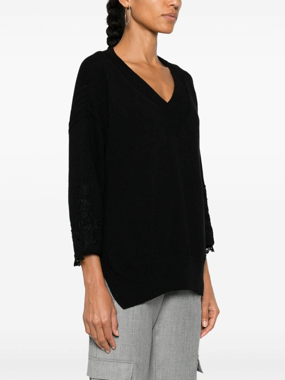 Ermanno Scervino Sweater In Black