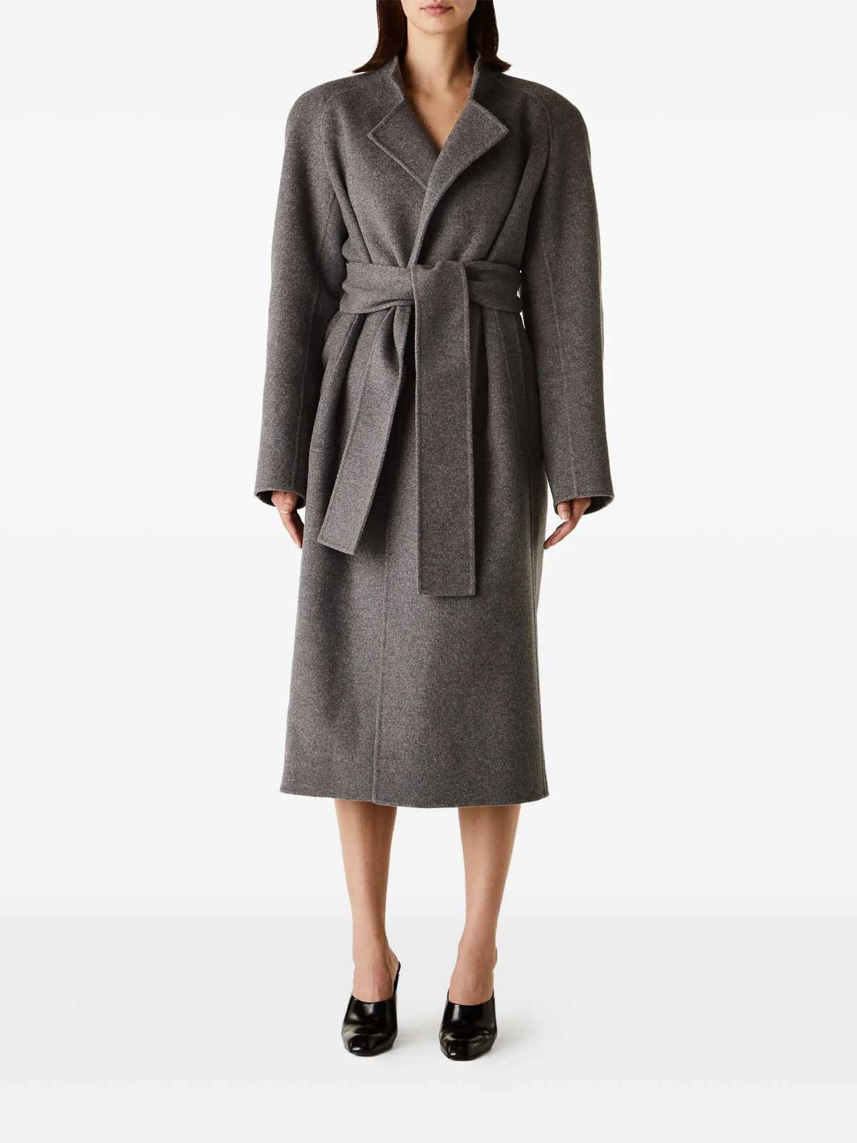 Khaite Deena Coat In Gray