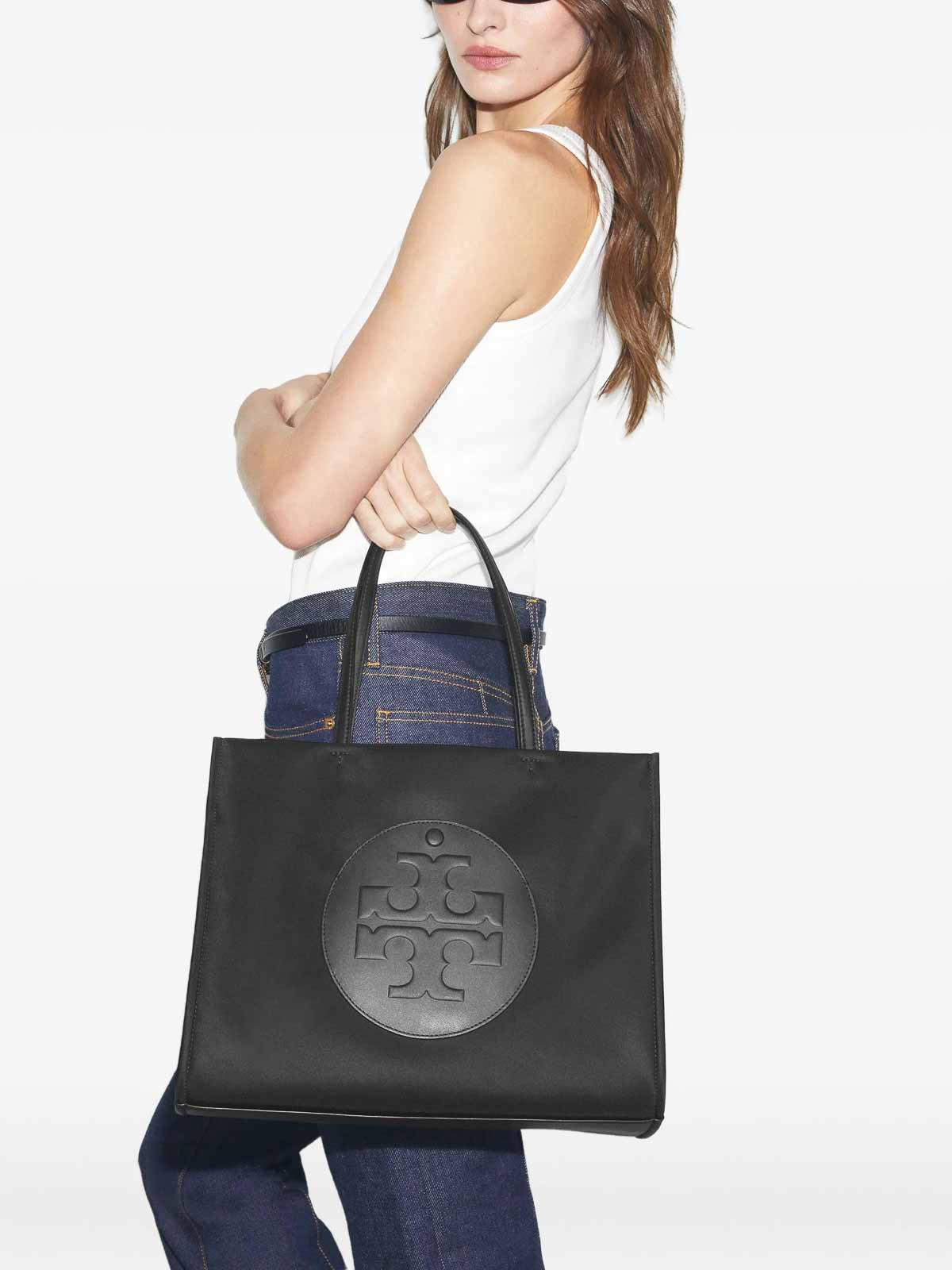 Tory Burch Small Ella Tote Bag In Black