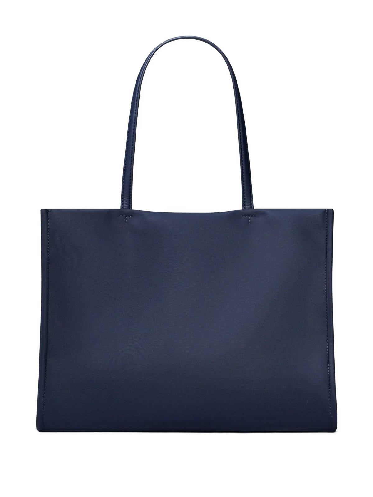 Tory Burch Navy Blue Nylon Small Ella Shopping Bag In Blue