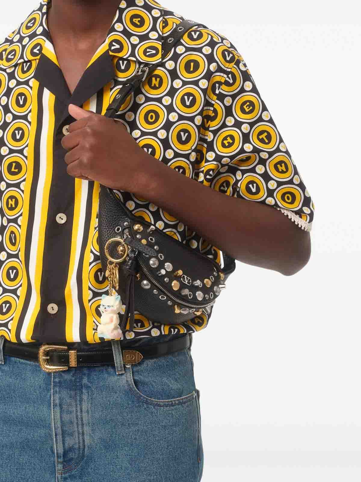 Valentino Bowling Shirt With Bulles Royales Print In Multi