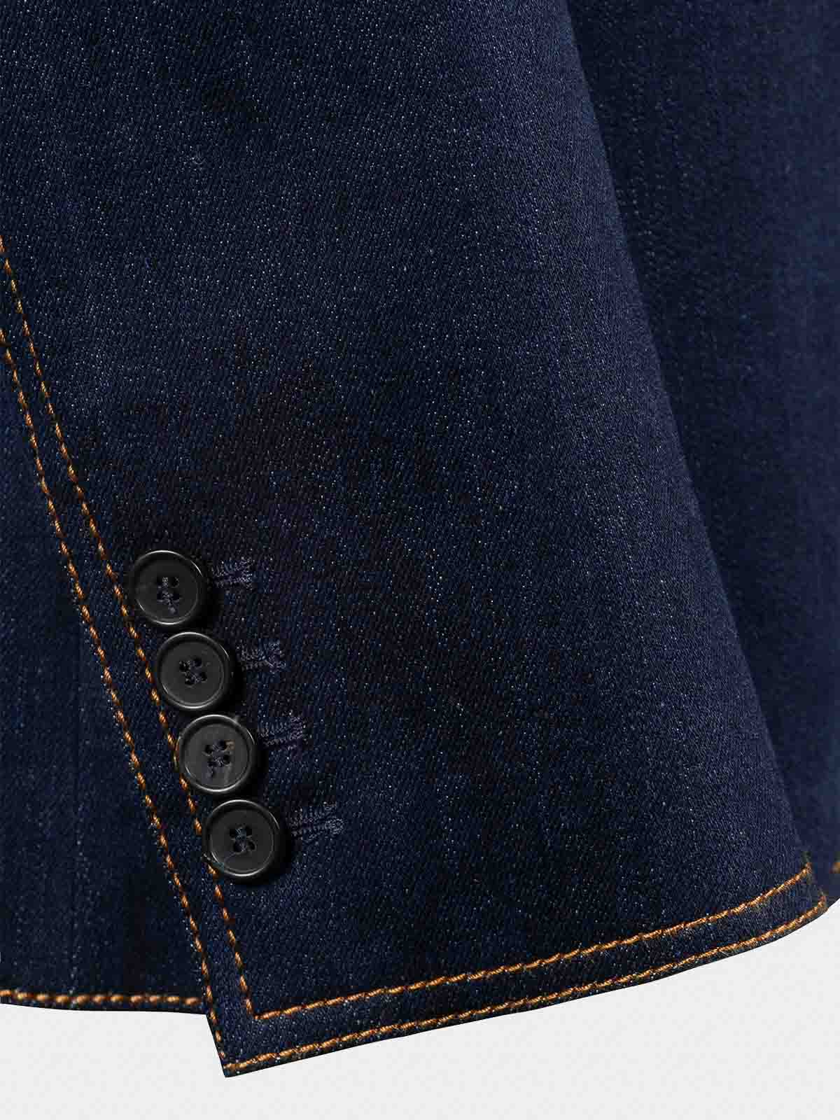 Alexander Mcqueen Blazer In Jeans-optik In Blue