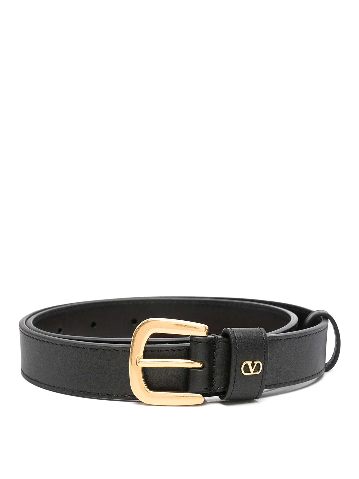 Valentino Garavani Mini Vlogo Signature Belt In Black