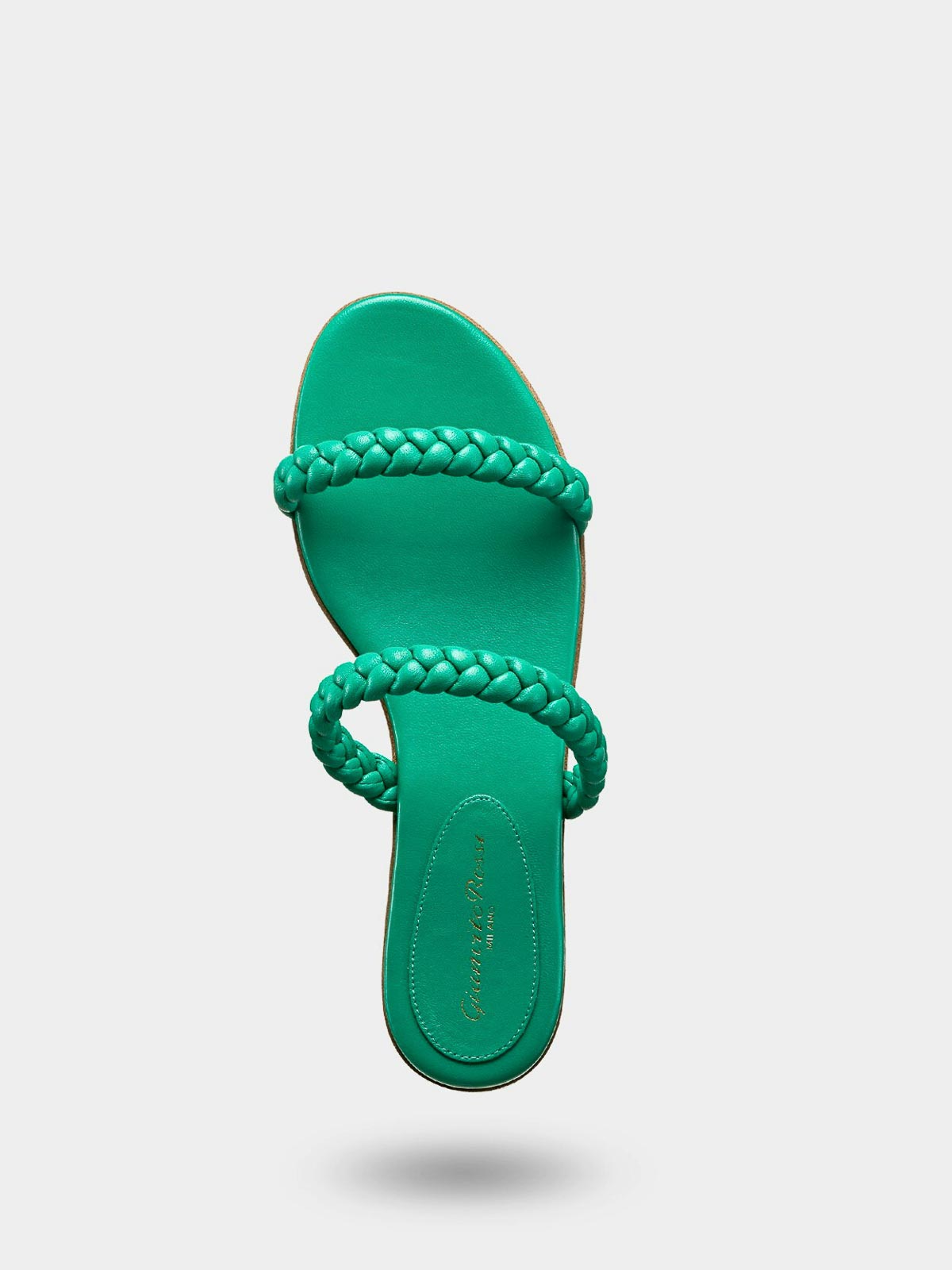 Gianvito Rossi Logo Flat Sandals In Green