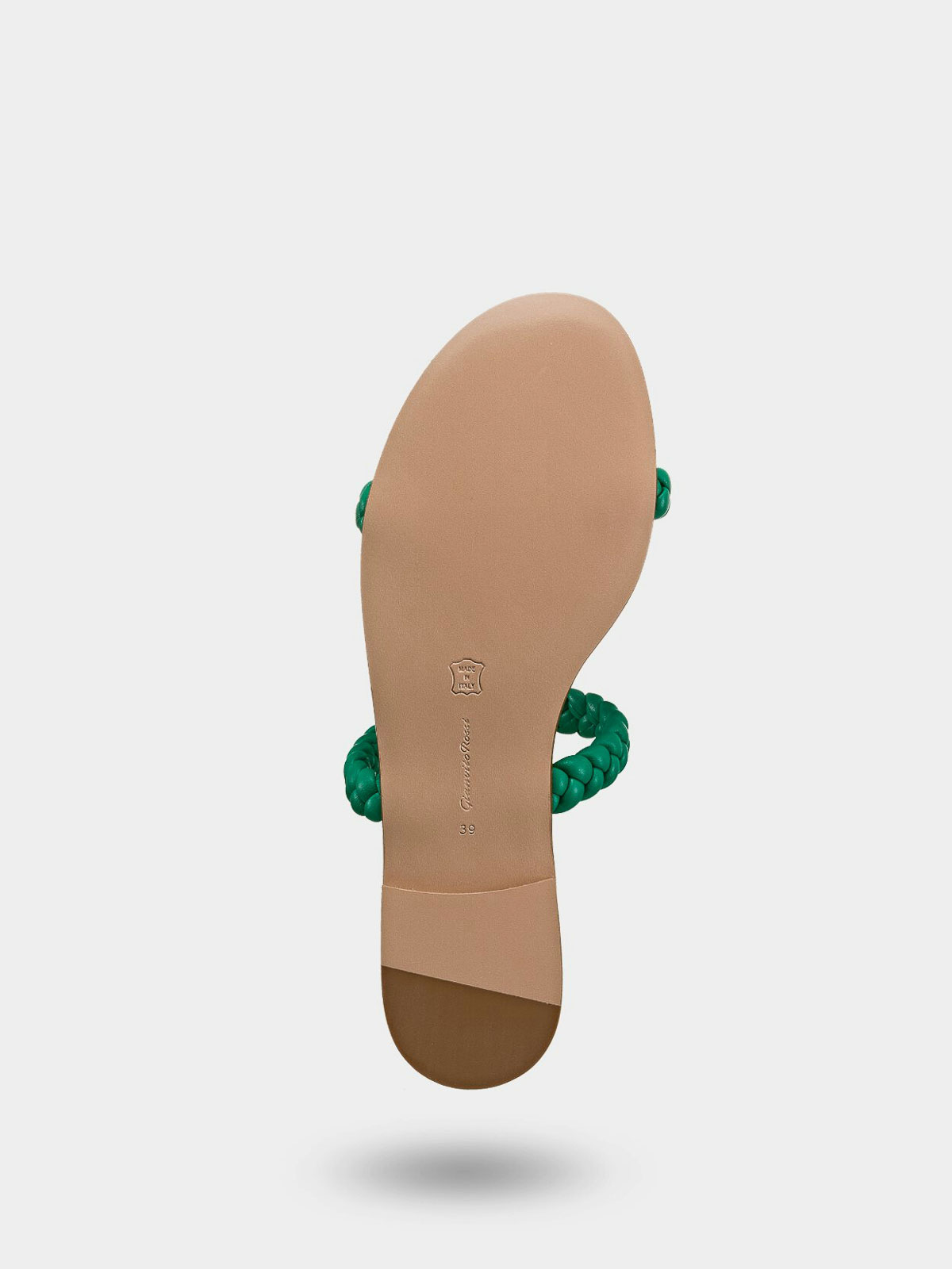 Gianvito Rossi Logo Flat Sandals In Green