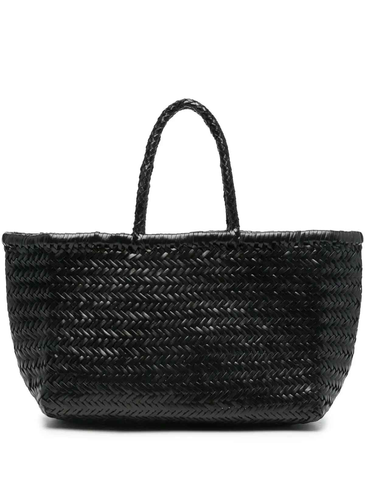 Dragon Diffusion Triple Big Black Bamboo Bag In Black