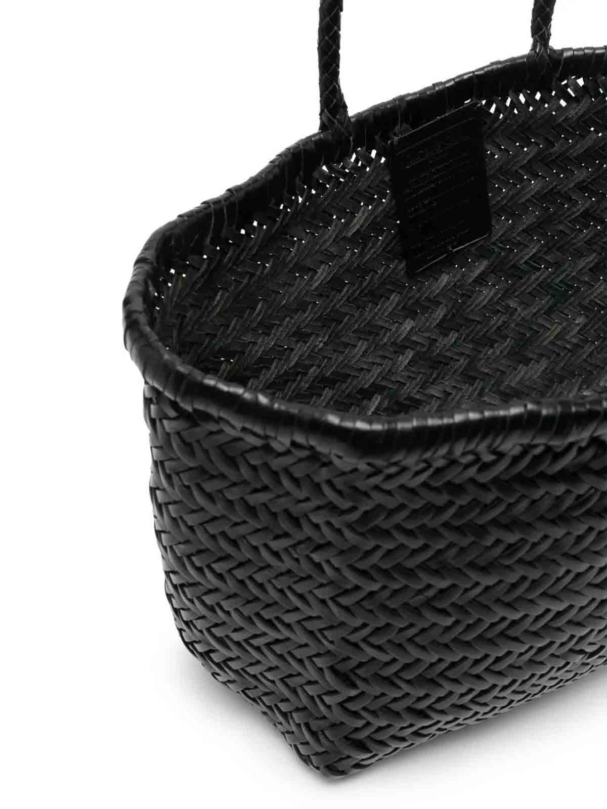 Dragon Diffusion Triple Big Black Bamboo Bag In Black