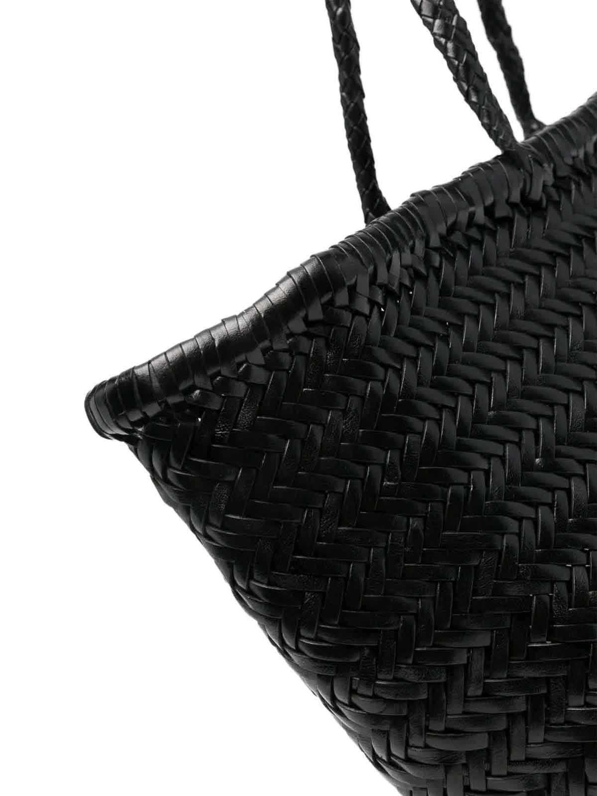 Dragon Diffusion Triple Big Black Bamboo Bag In Black