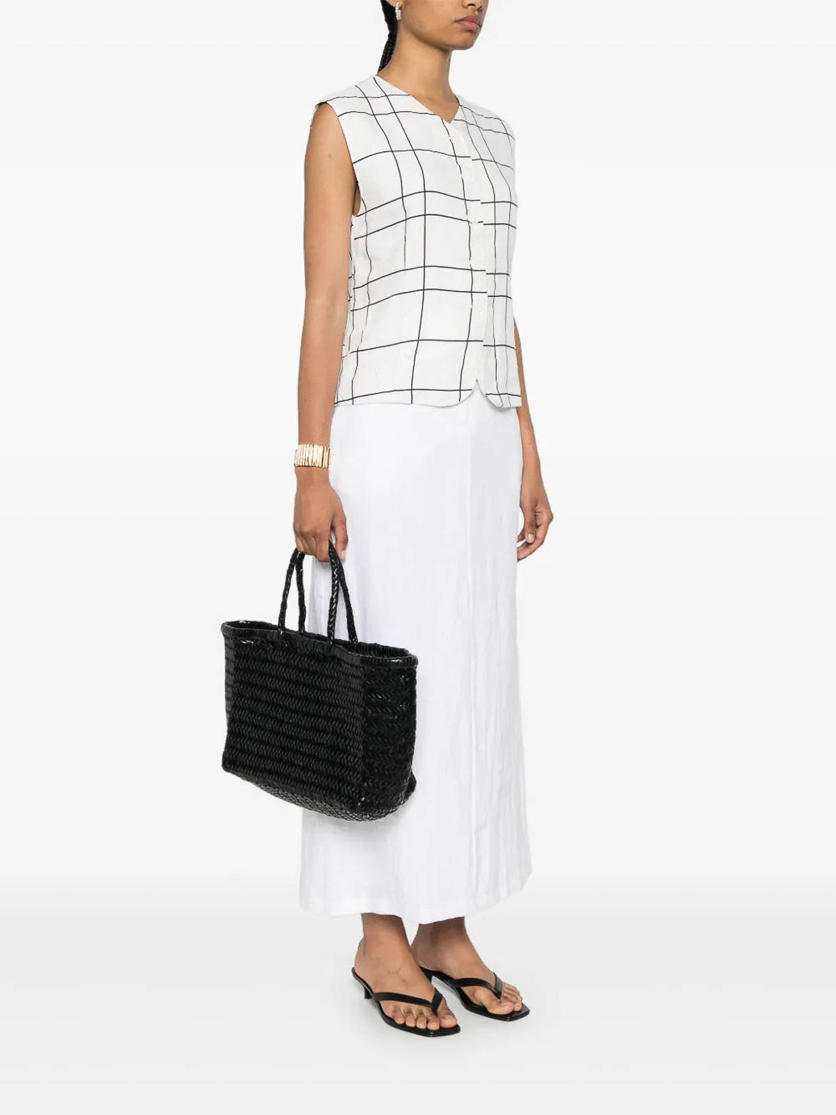Dragon Diffusion Triple Big Black Bamboo Bag In Black