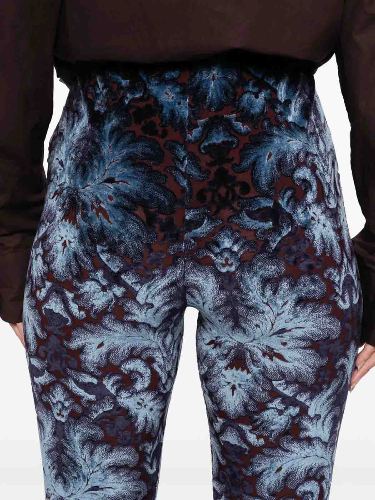Etro Pantalone Paisley In Multi