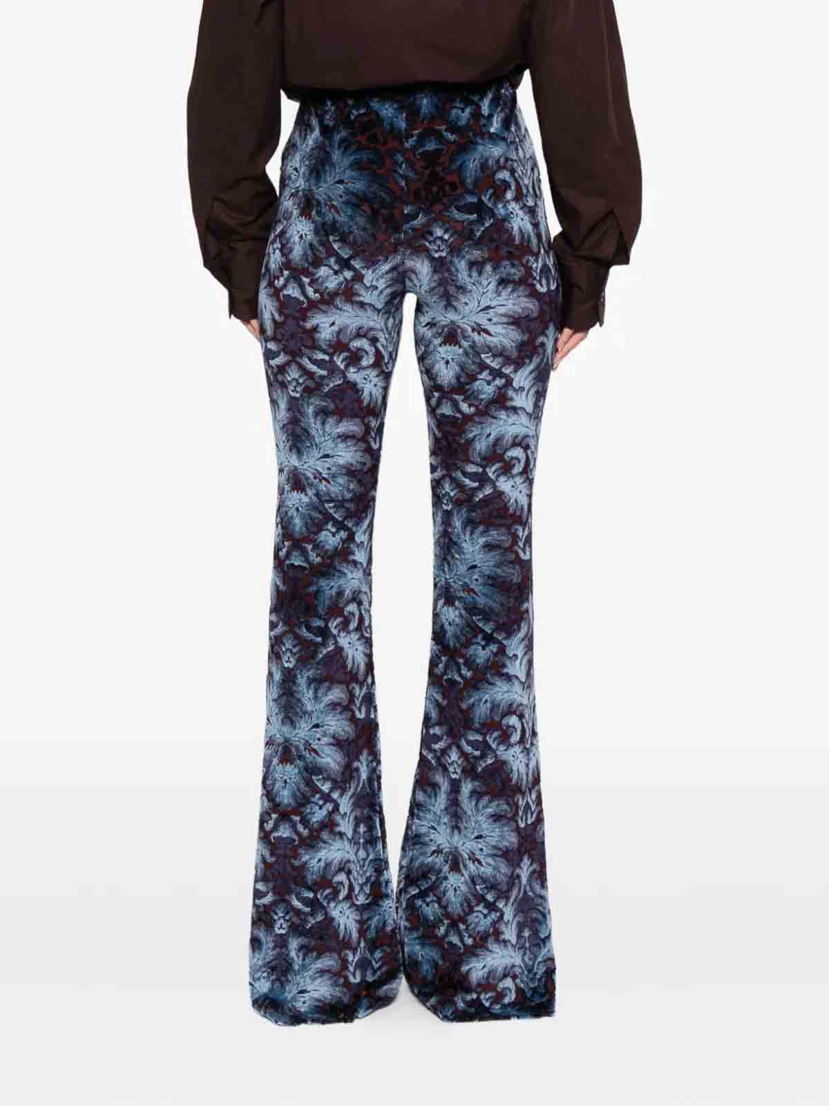 Etro Pantalone Paisley In Multi