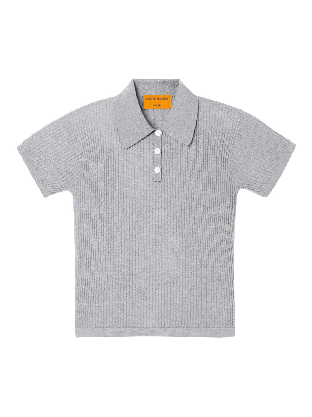 Guest In Residence Shrunken Polo Grey In Gray