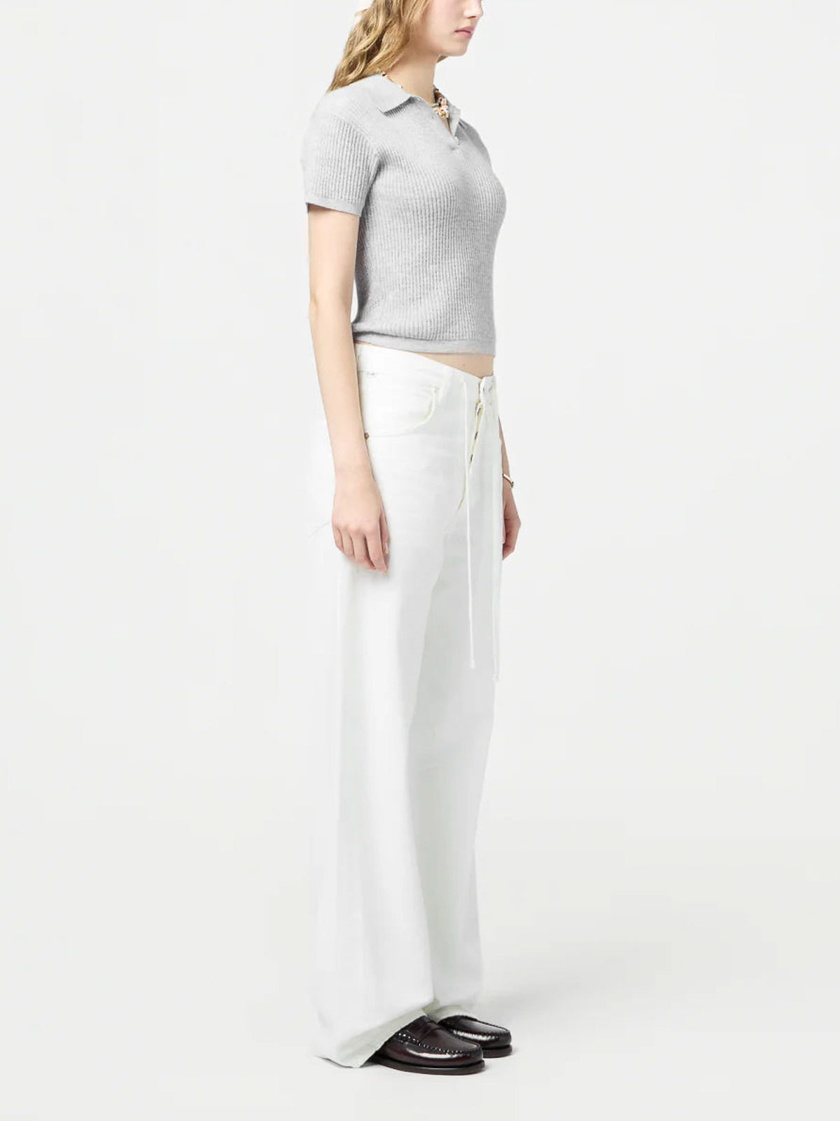 Guest In Residence Shrunken Polo Grey In Gray