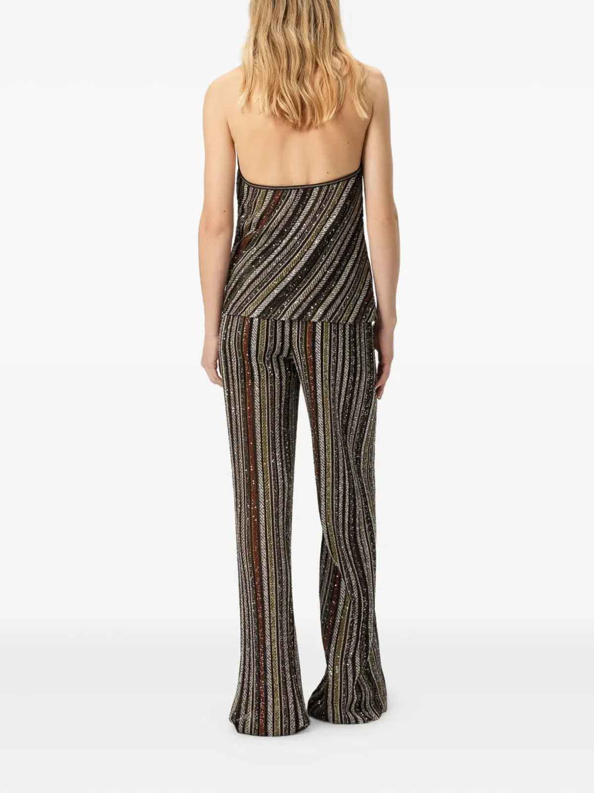Missoni Halter Neck Top With Glitter And Sequins In Multi