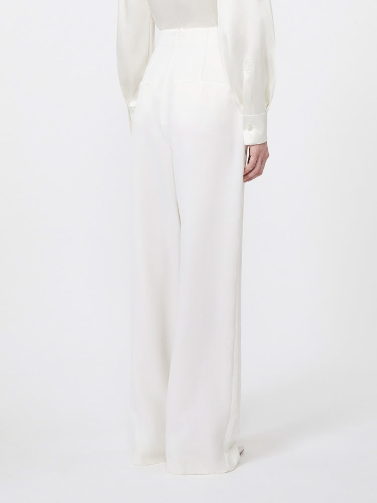 Max Mara Pantalone Balta Bianco In White