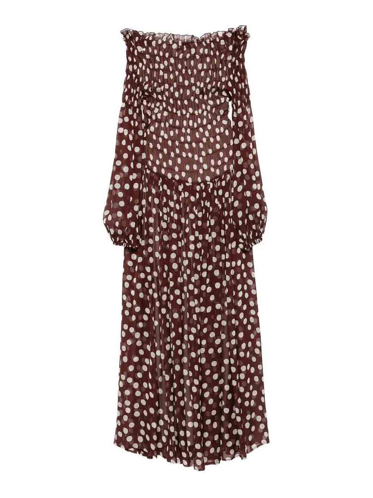 Raquel Diniz Off-shoulder Dress In Multi